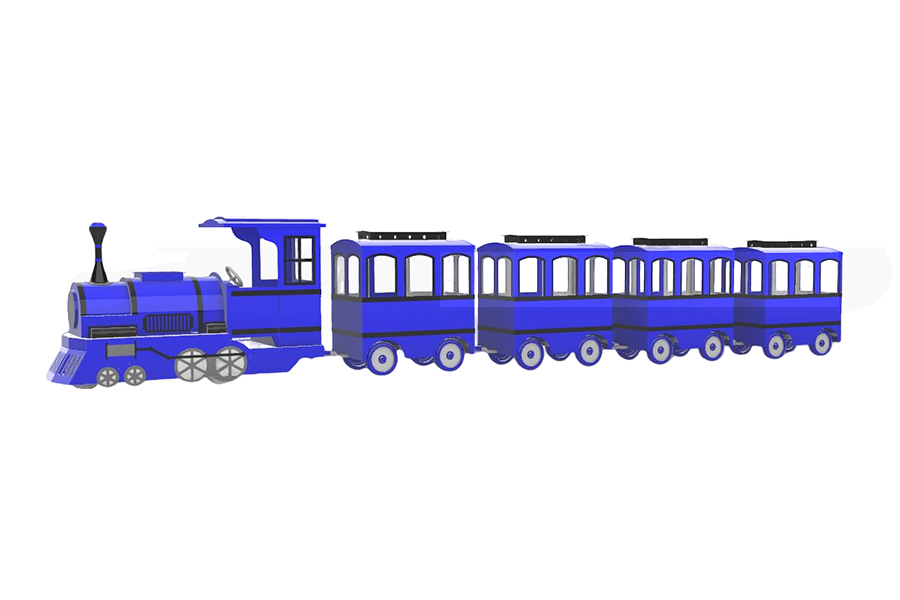 Klassieke ouder-kind interactieve serie trein