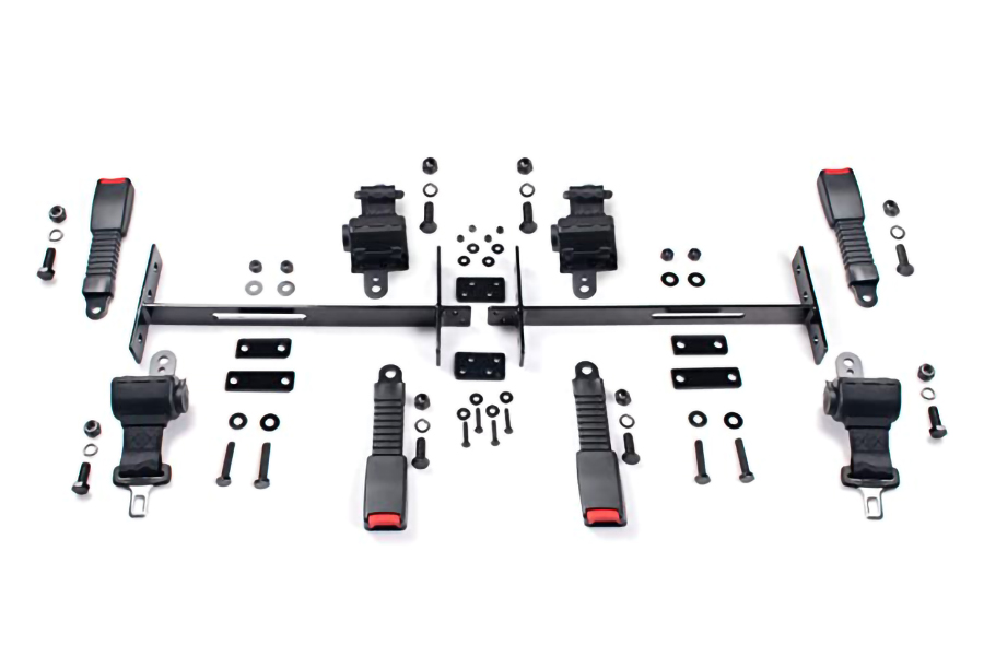 4 sets intrekbare veiligheidsgordelset, met beugels roestvrijstalen bout, voor EZGO Yamaha Club Car