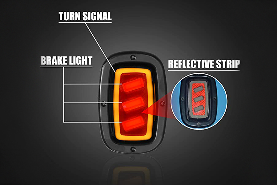 Deluxe Plus LED-verlichtingsset (Fit Club Car DS 1993-UP gas- en elektrische golfkar)