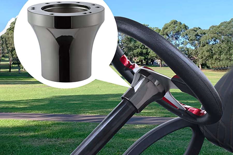 Golfkar Stuurwielen & Adapter Peer Zwart